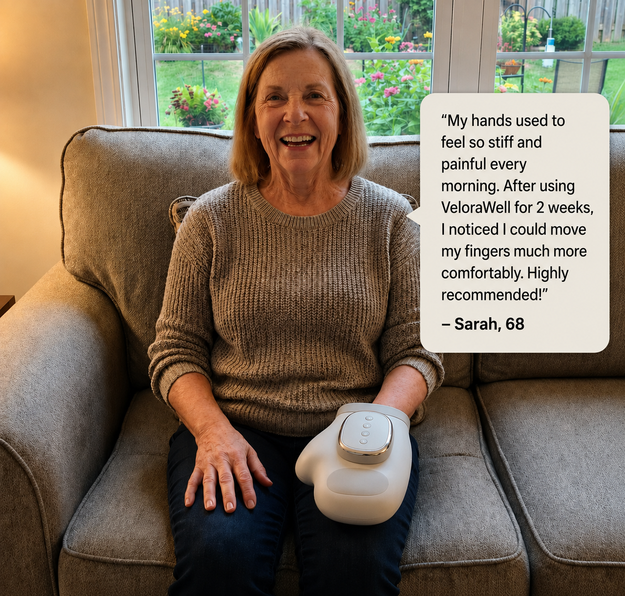 The VeloraWell™ 3-in-1 Hand Massager System