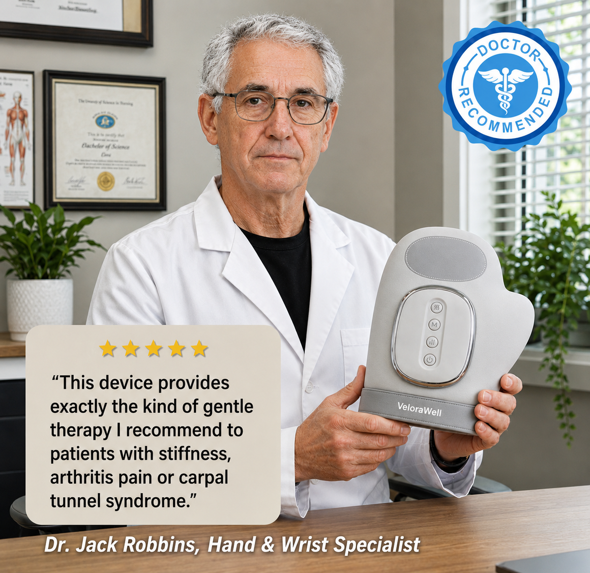 The VeloraWell™ 3-in-1 Hand Massager System
